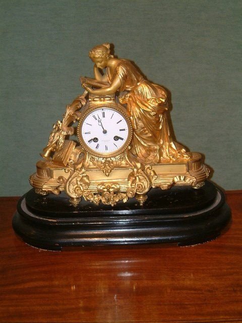 victorian ormolu mantle clock
