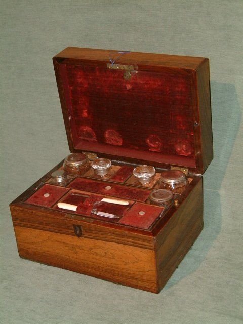 rosewood victorian dressing box