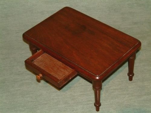 edwardian miniature dining table mahogany with drawer