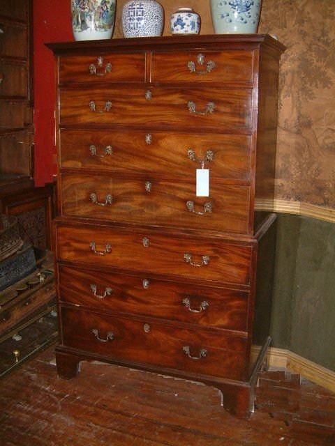 mahogany georgian 18th century chest on chest