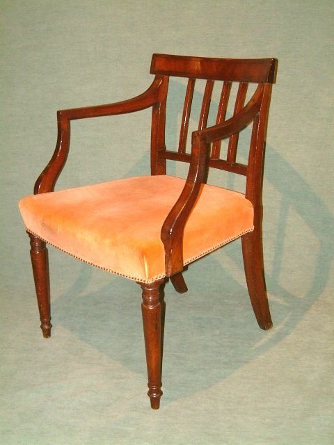 set of 6 georgian mahogany dining chairs