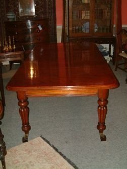 extending mahogany dining table early victorian