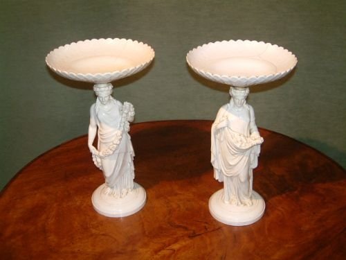 pair of victorian copeleand tazza