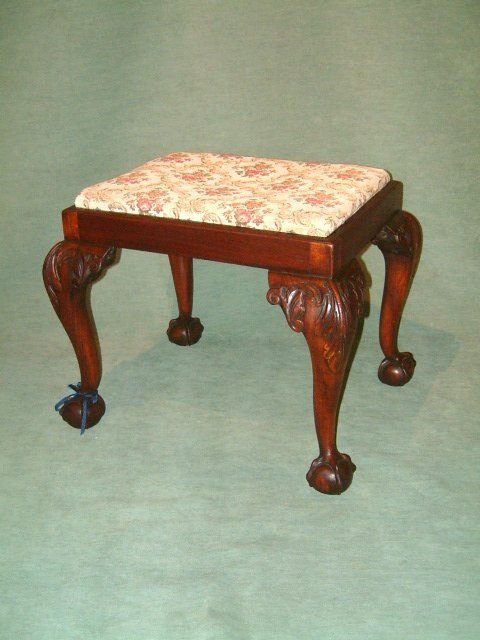 19th century chippendale style stool