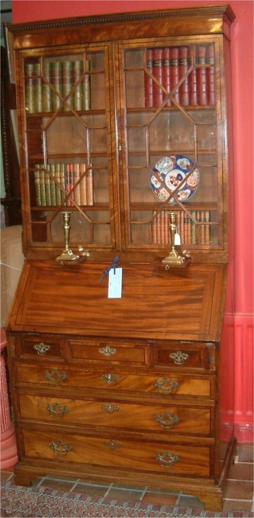 18th century mahogany bureau bookcase