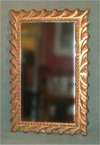 19th century carved giltwood mirror