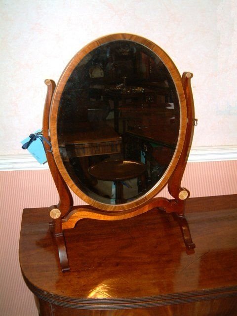 edwardian mahogany dressing mirror