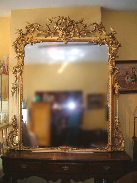 fantastic victorian chippendale rococo gilt mirror