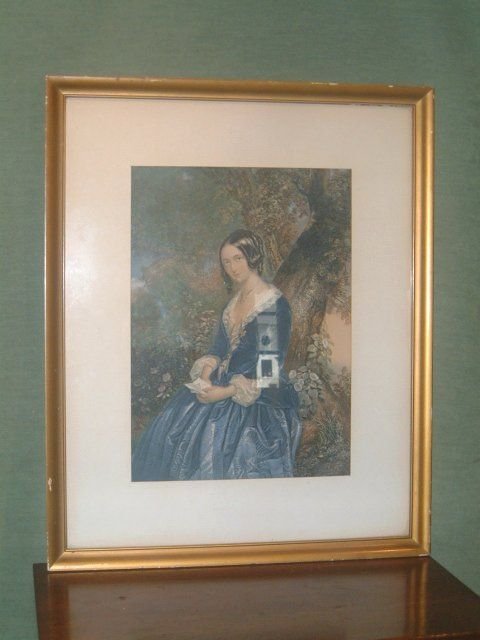 baxter print 19th century the day before marriage