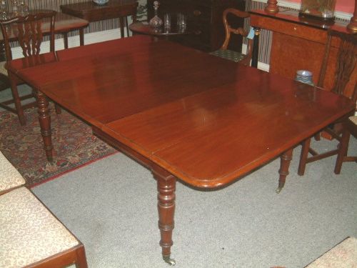george 3rd mahogany pembroke dining table with original leaves