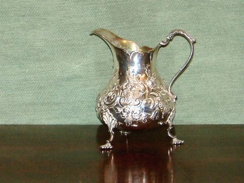 hallmarked silver cream jug c1847