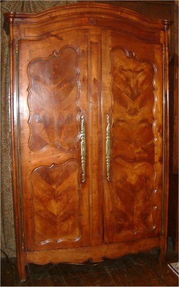 french provincial cherrywood armoire 19th century