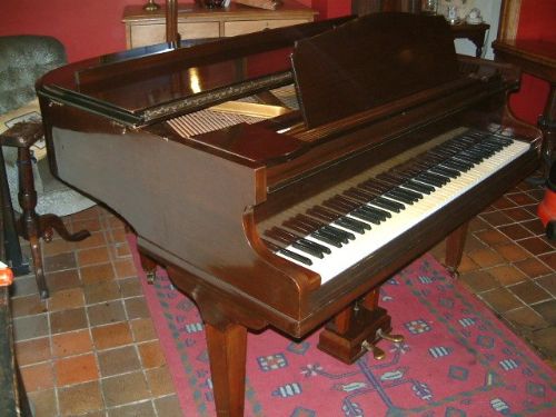 mahogany baby grand piano by monington weston london no56694