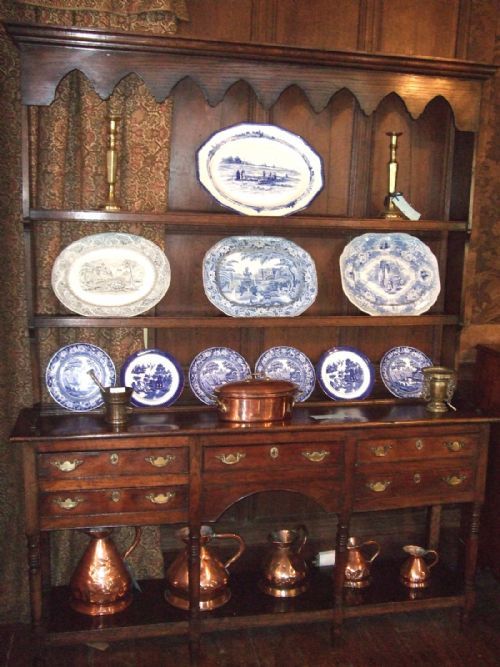 18thc oak potboard dresser