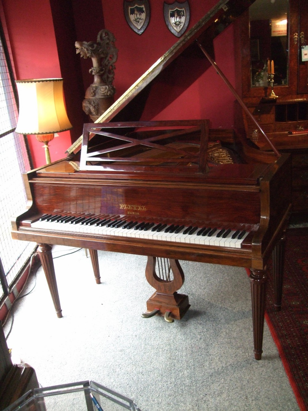 grand piano inlaid kingwood by pleyel paris c1935