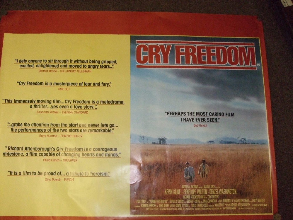 original film poster for cry freedom