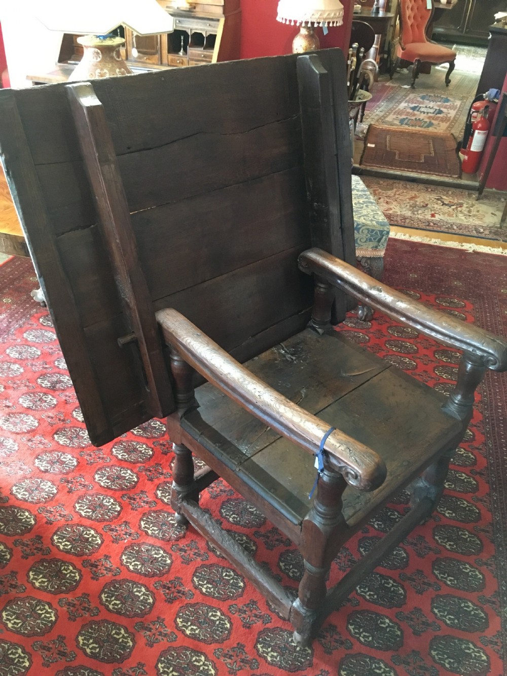 late 16th century oak metamorphic chair table