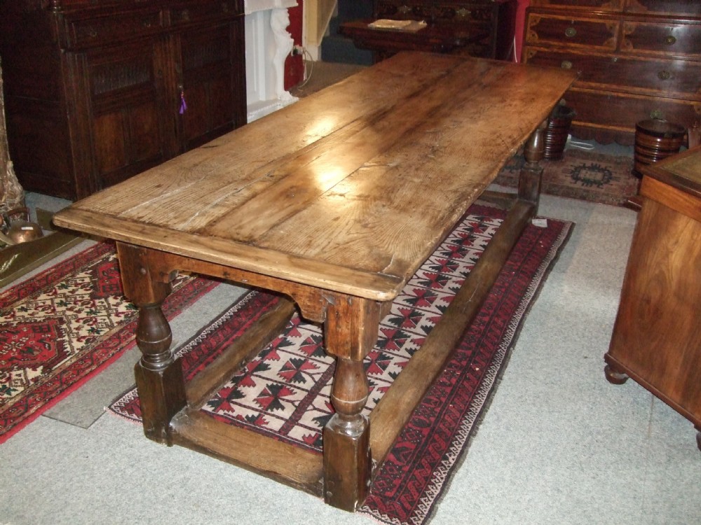late 17th century oak refectory table