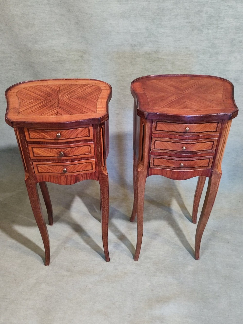 fine pair of french bedside cabinets c1880