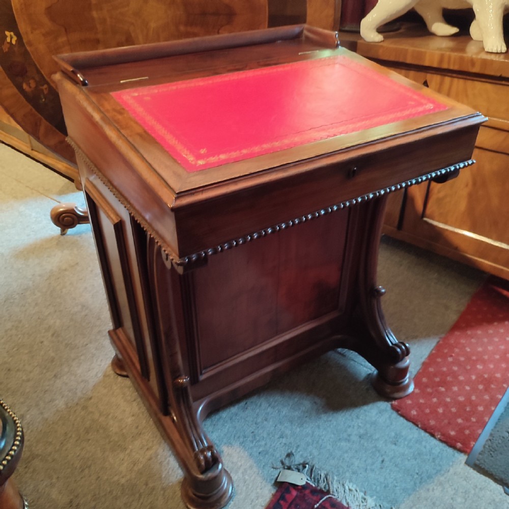 mahogany davenport desk in the manner of howard sons c 1820