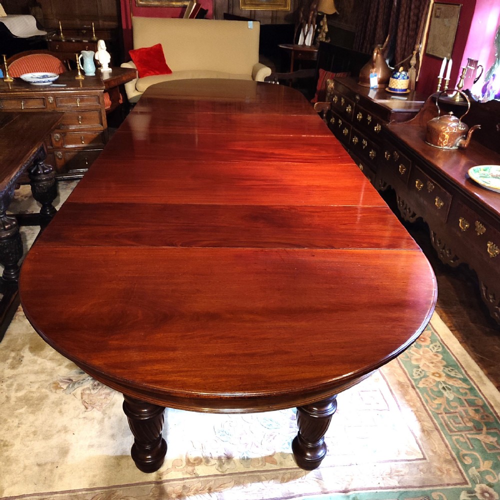 gillows superb 19thc mahogany extending dining table