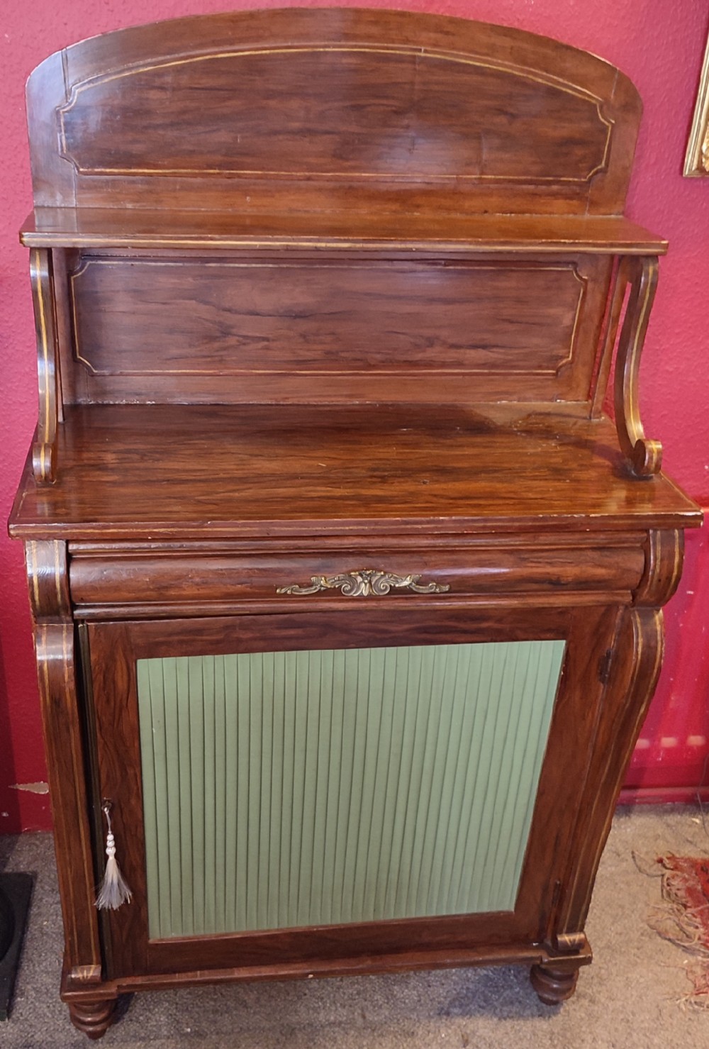 regency simulated rosewood chiffonier