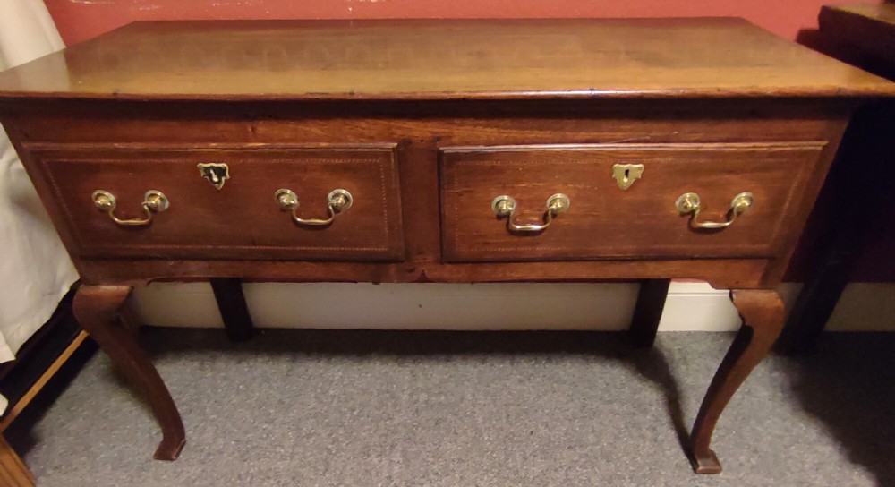 george 3rd oak 2 drawer dresser