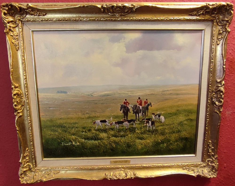 dartmoor near two bridges signed donald ayres 20thc