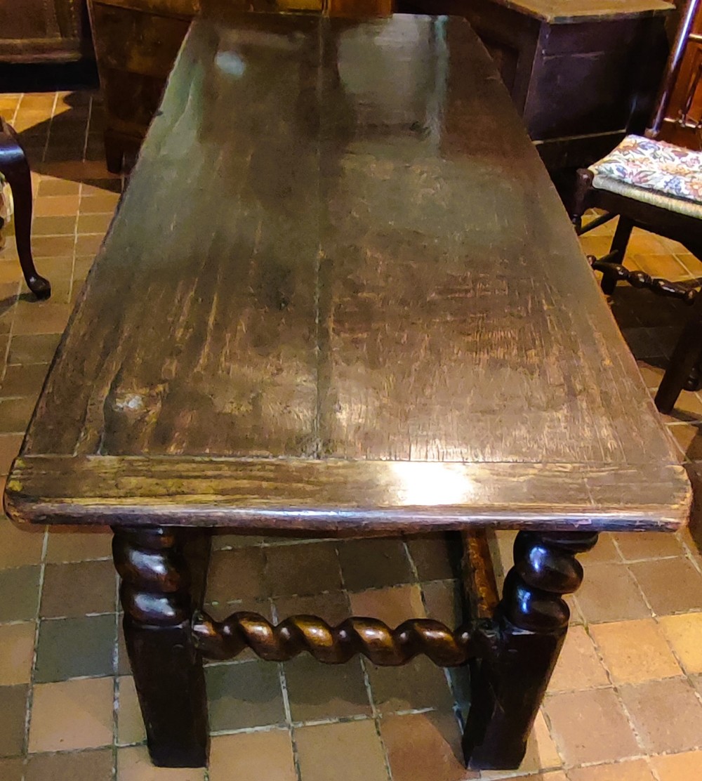 early 17thc oak refrectory table