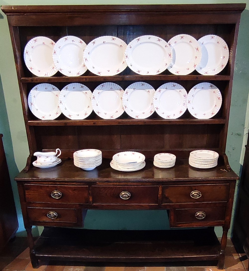 18thc oak dresser rack