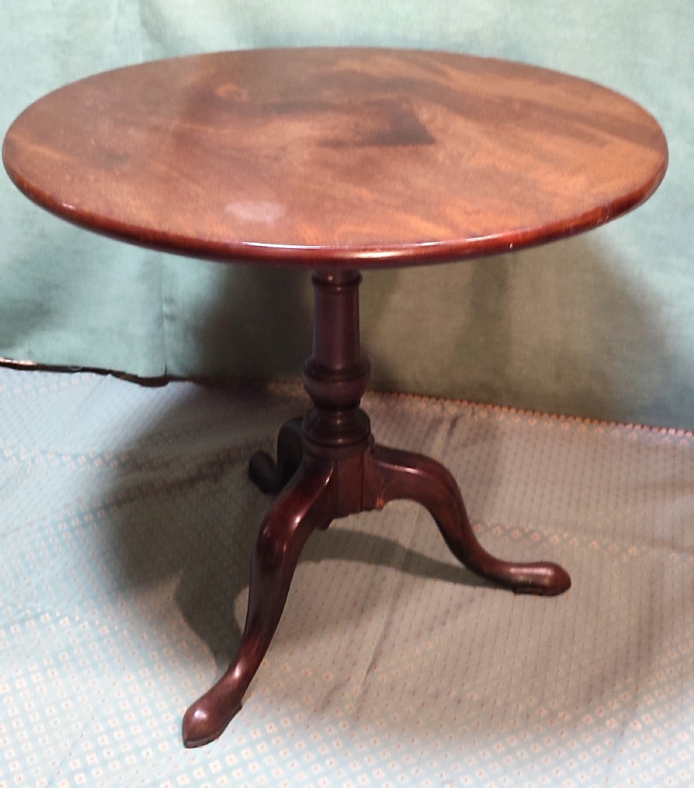 18thc mahogany one piece topbird cage action table
