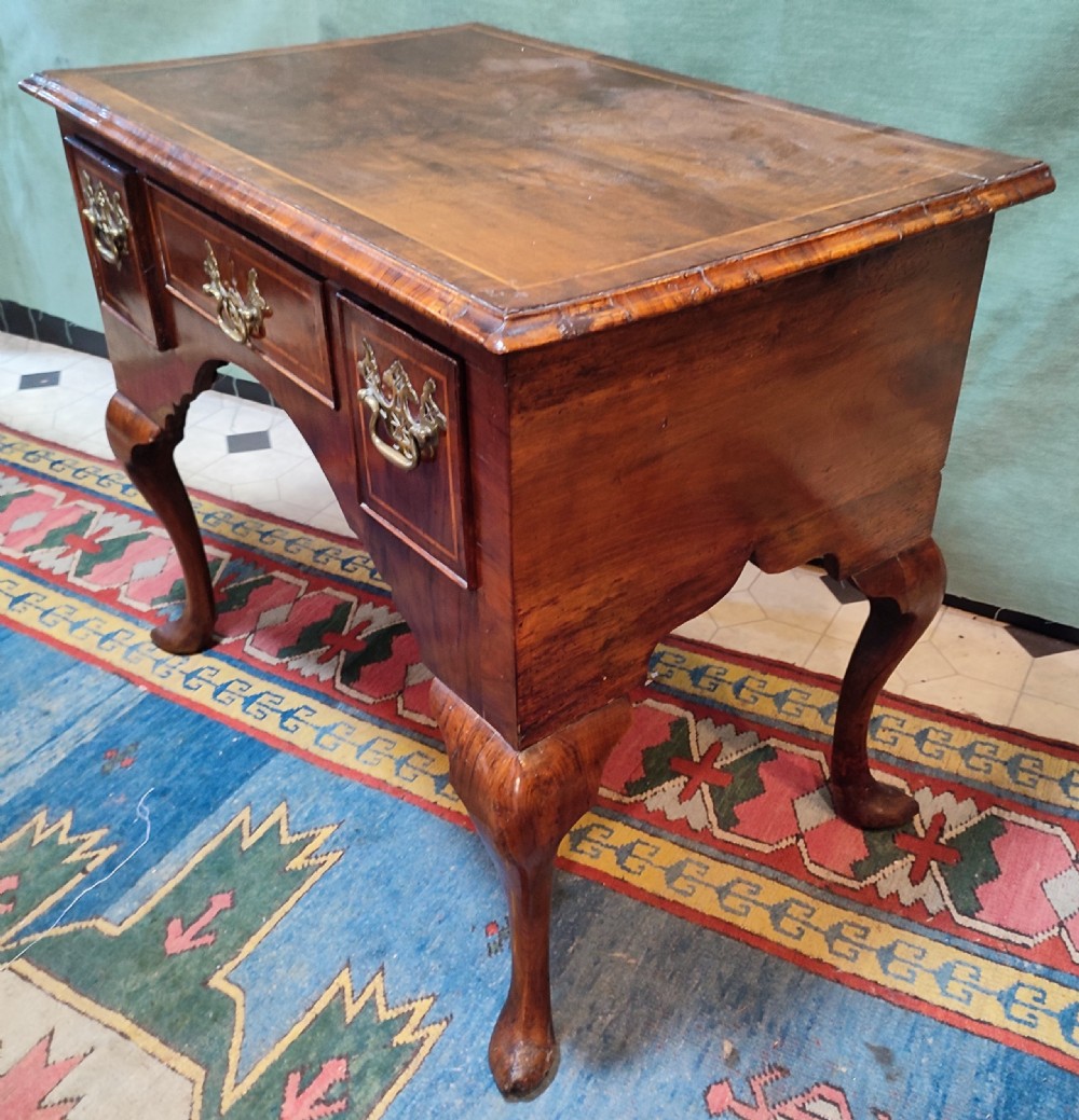 george 3rd walnut lowboy on cabriole legs