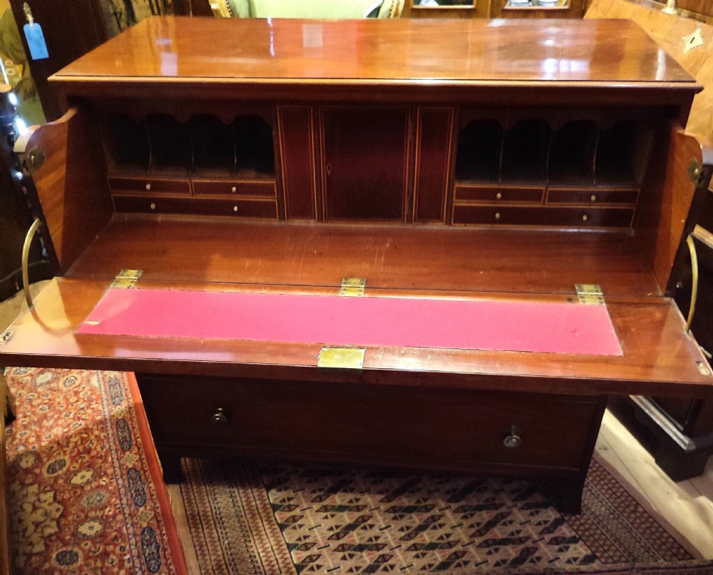 regency period mahogany secretaire chest