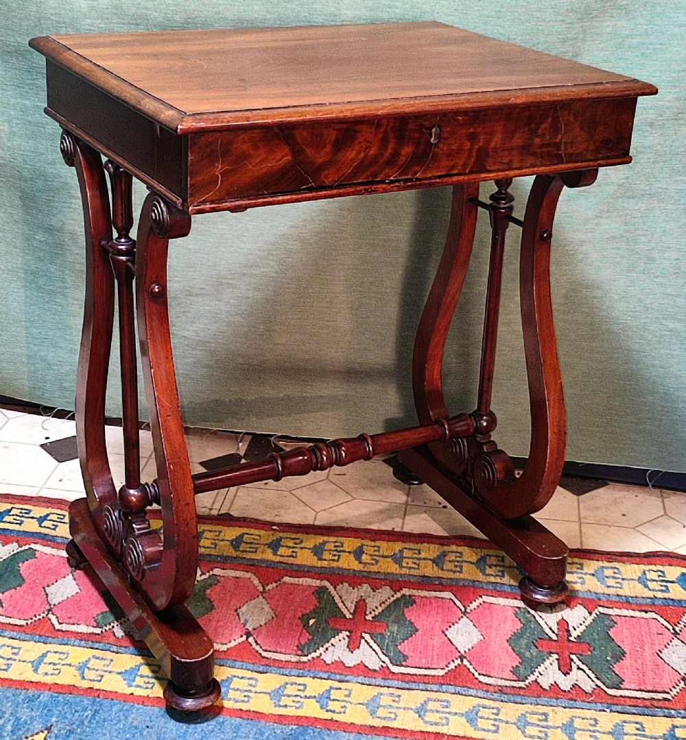 william 1vth mahogany occasional table